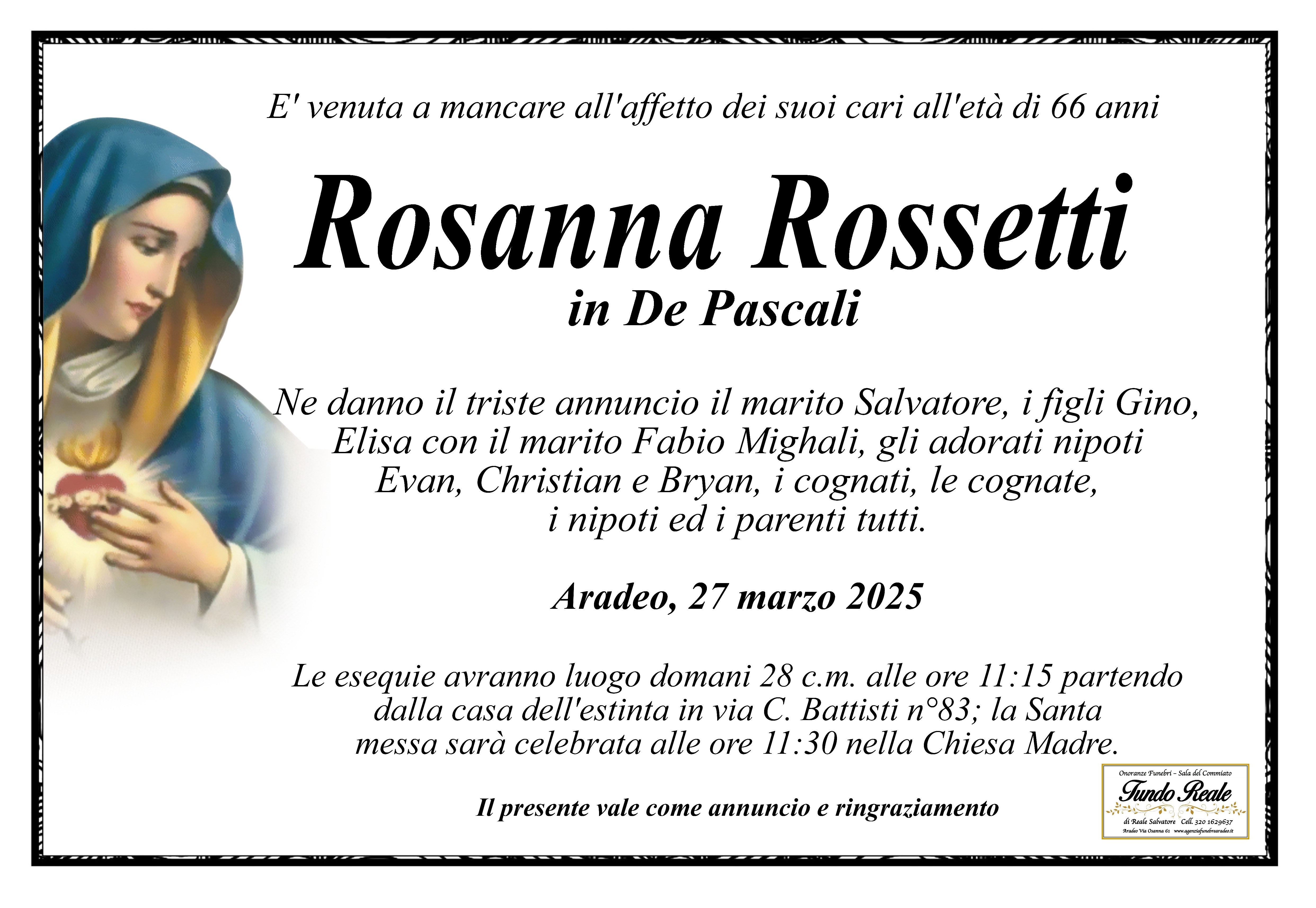Rossetti Rosanna